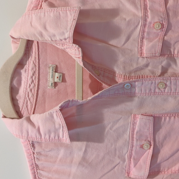 Clearance sale - Women's M Gap  Pink Shirt Dress - Picture 2 of 10